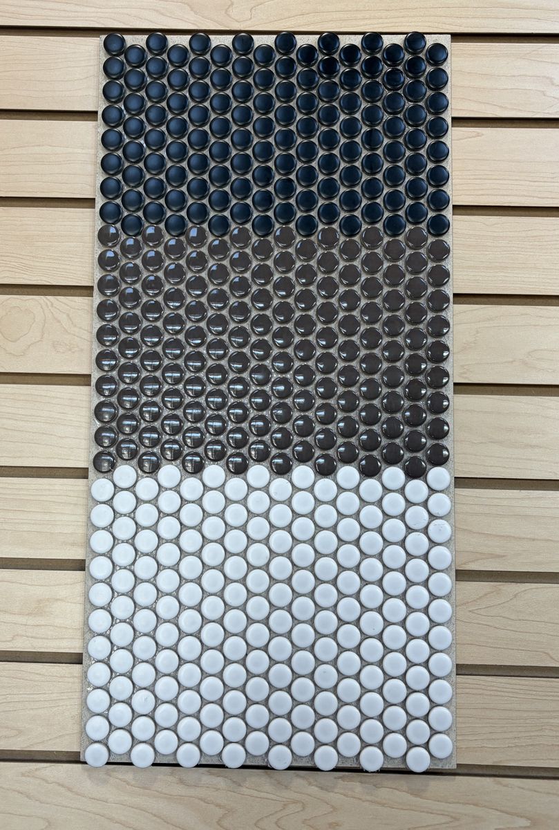 Porcelain Penny Mosaic Tiles