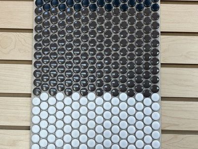 Porcelain Penny Mosaic Tiles