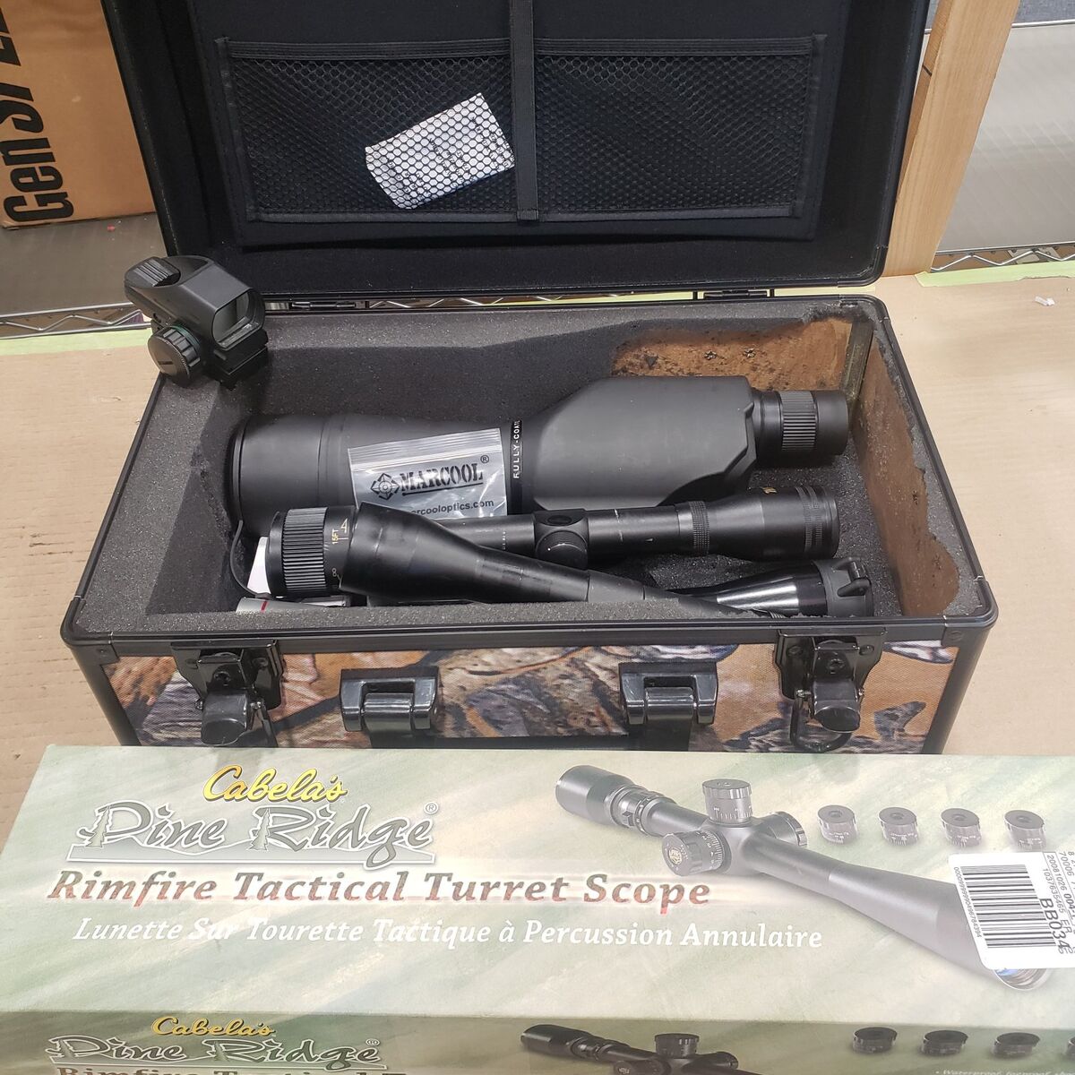 scopes, optics and red dot.