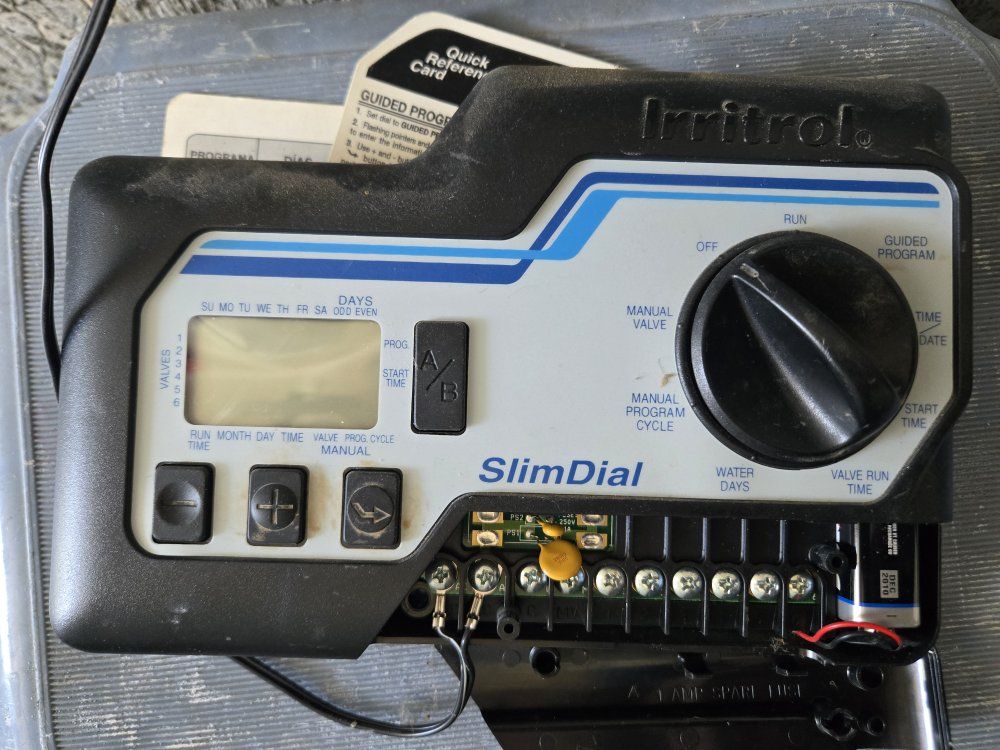 Irritrol SlimDial 6-Station Irrigation Timer/Controller - Used, Good Condition