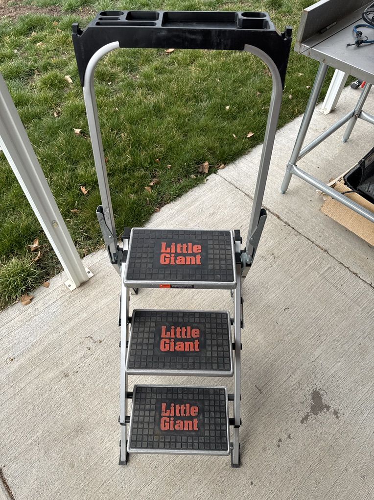 Little Giant M3 3 Step Stool w/Safety Folding