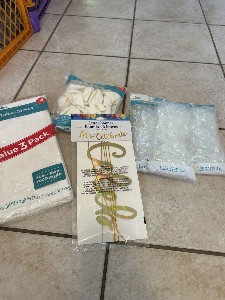 White Party Supplies