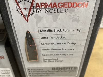 Nobler Armageddon 30 cal. Bullets