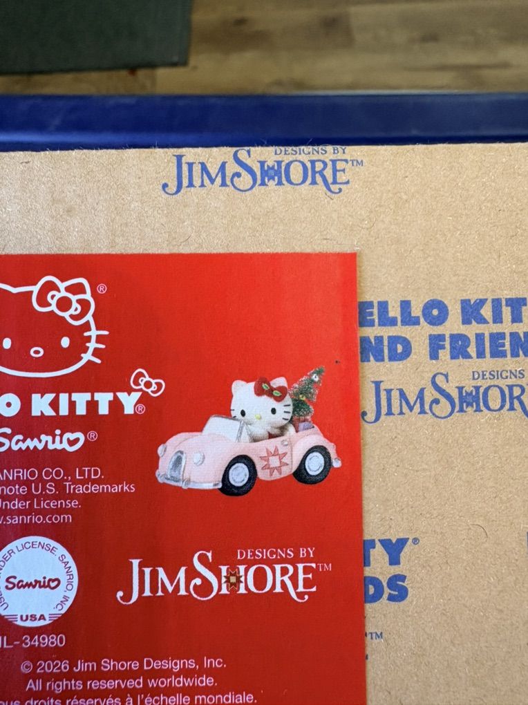 Christmas Hello Kitty Car Jim Shore