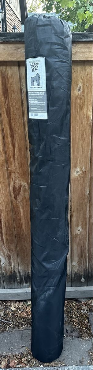 Brand New Gorilla Mats Extra Large Yoga Mat 9’ x 6’ (8mm Extra Thick - Onyx Black)