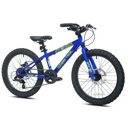Ozark Trail 20" Mountain Bike, 7 Speed, Blue