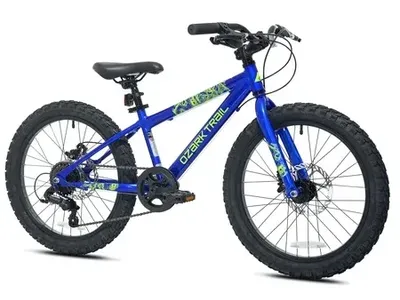 Ozark Trail 20" Mountain Bike, 7 Speed, Blue