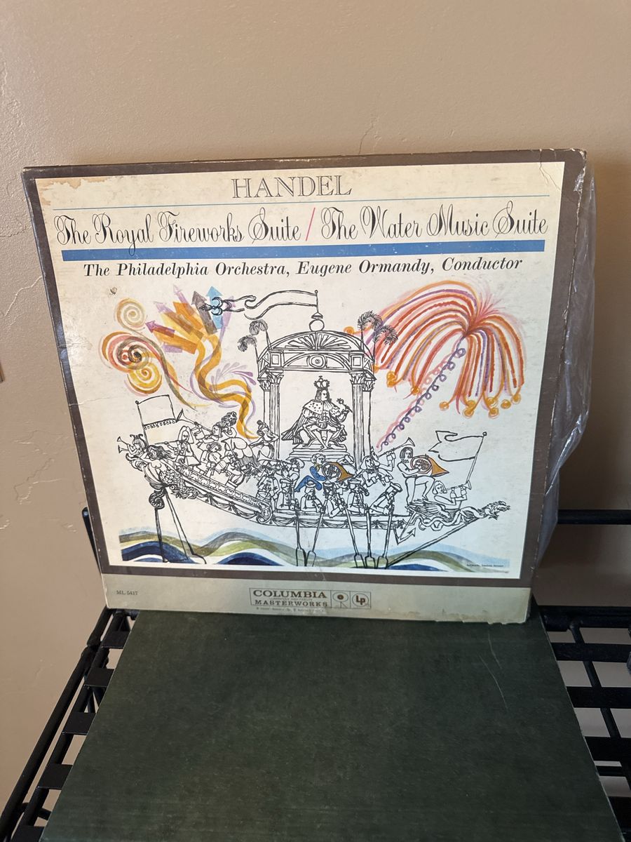 Handel The Royal Fireworks Suite / The Water Music Suite LP Columbia Masterworks