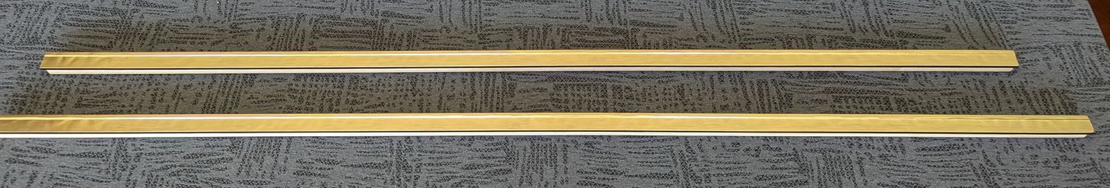 Artistree Mottled Gold Melt Picture Framing Wood Strips Made In Italy - 10 Feet