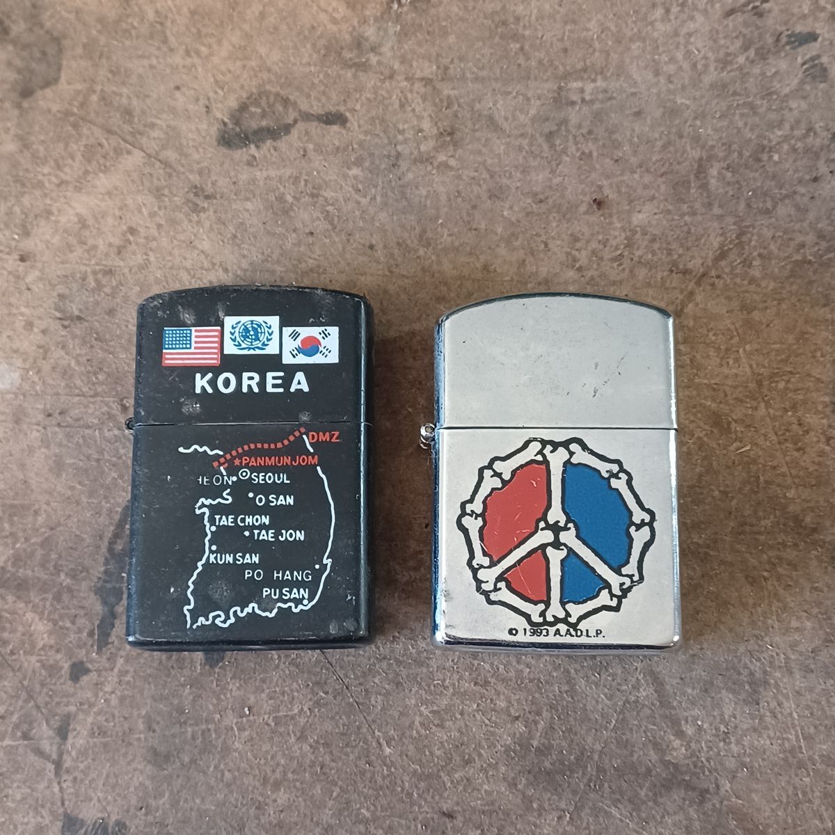 Vintage cigarette lighters