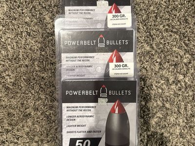 Powerbelt Aerolite .50 Cal 300gr