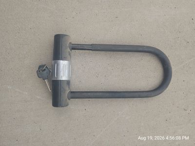 Heavy Duty Bicycle U-Lock with Keys - Used