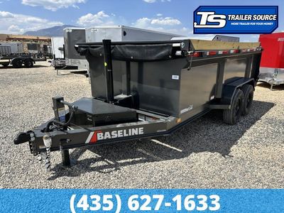 7x14 Diamond C Baseline HDU 208 Dump Trailer - 36" Sides - 16K GVWR