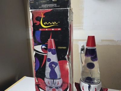 Vintage Lava Lite Lamp Icon Series 'Cranky' Clown Rare Collectible