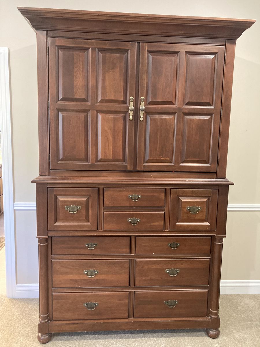Vintage Cherry Wood Dresser