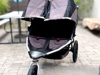 Bob Revolution Duallie Double Jogging Stroller With Accessories