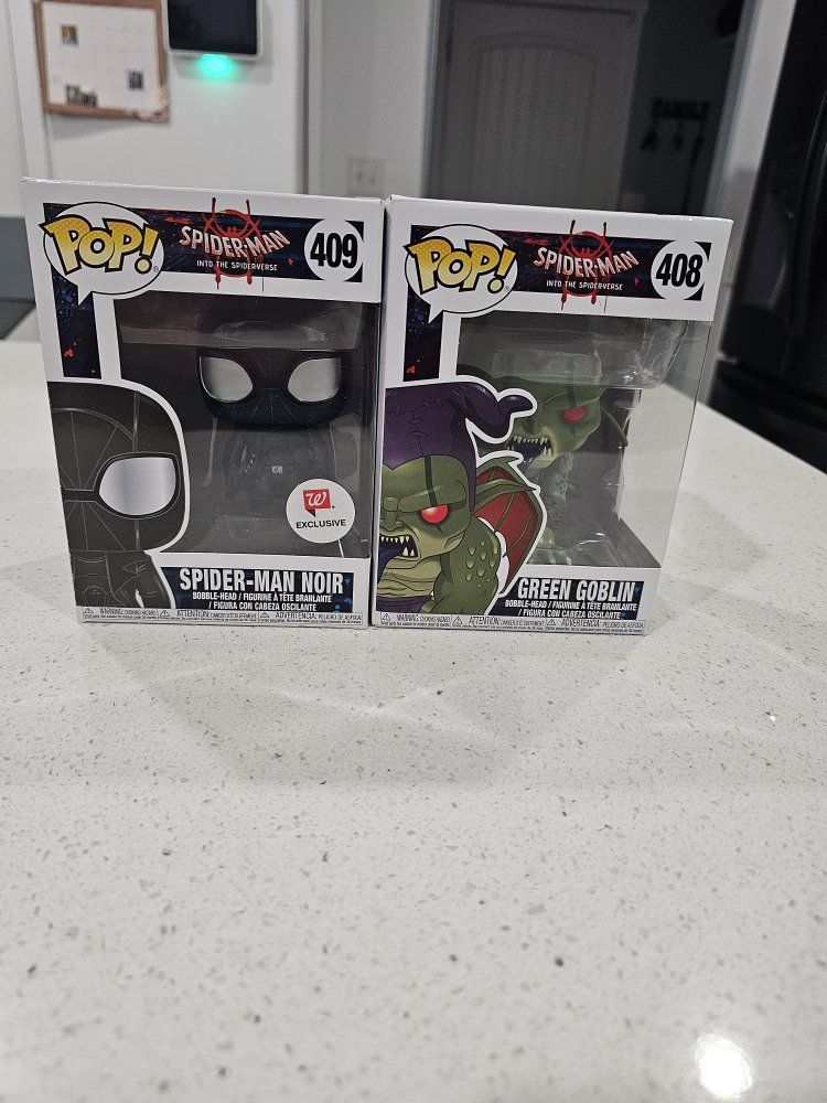 Spider-Man into the Spider verse funko pops