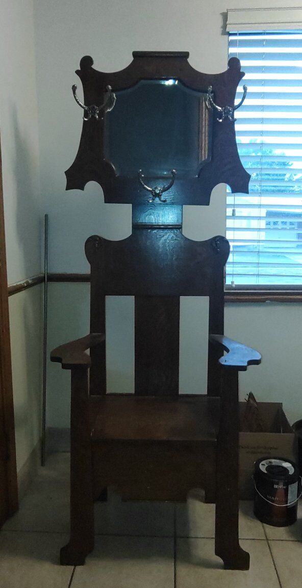 Antique Toilet / coat rack... conversation piece!