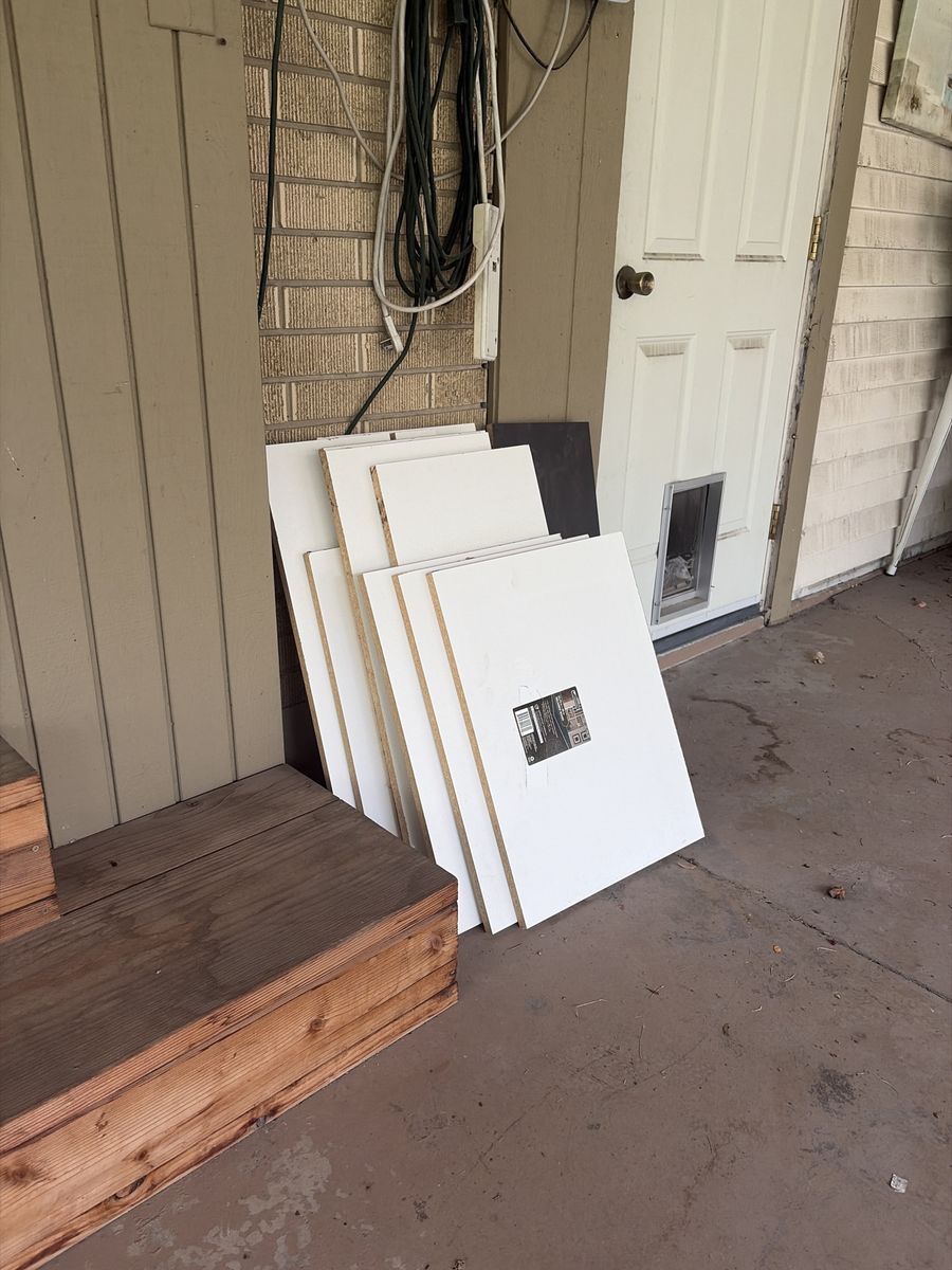 Veranda White Melamine Shelving Boards (9 Pieces) - 23.75" x 48"