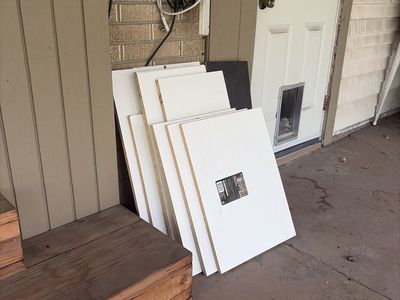 Veranda White Melamine Shelving Boards (9 Pieces) - 23.75" x 48"