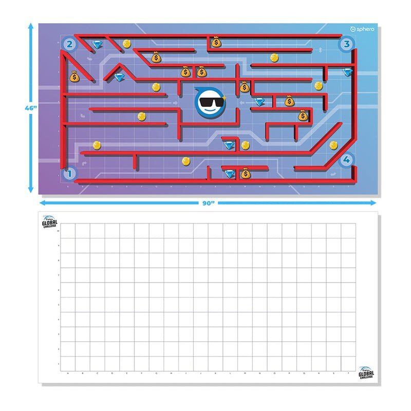 Sphero Bolt and Maze Grid Code Mat
