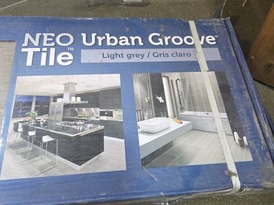 NEO Tile Urban Groove Light Grey Flooring Tiles (3 boxes, 30 sq ft total)