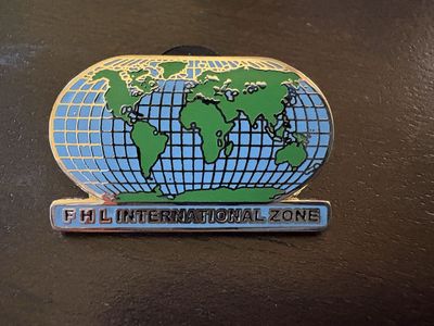 FHL International Zone World Map Lapel Pin