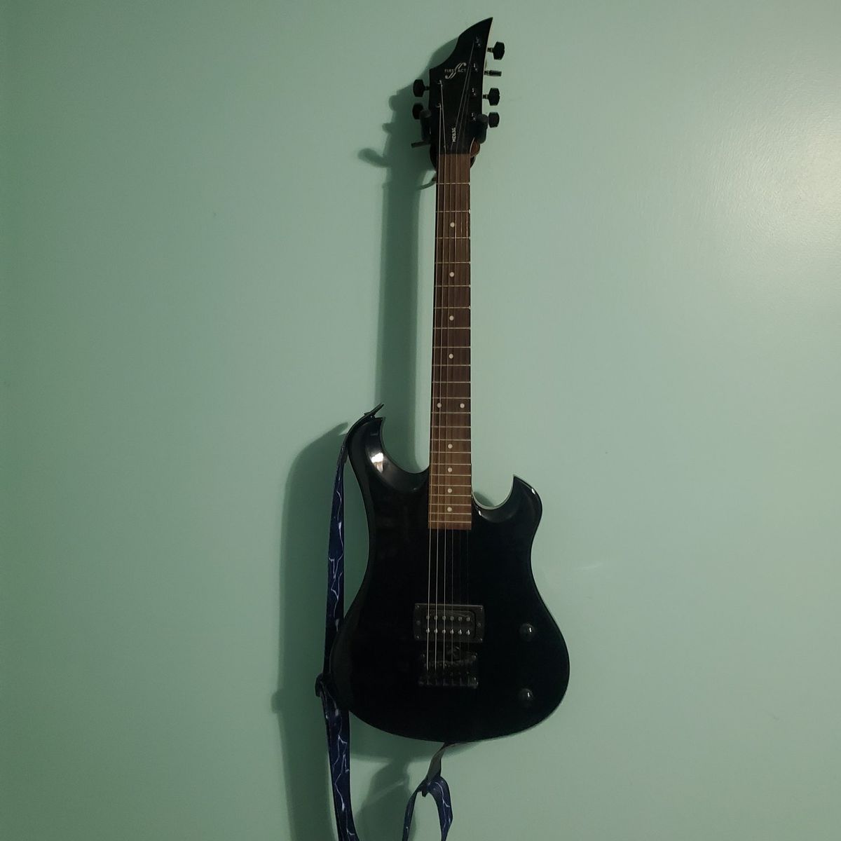 Electric guitar black