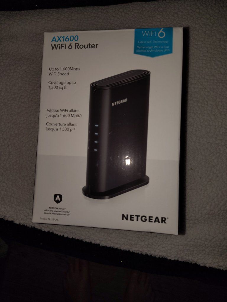 NETGEAR AX1600 WiFi 6 Router (RAX35) - Up to 1.6 Gbps, 1,500 sq ft Coverage