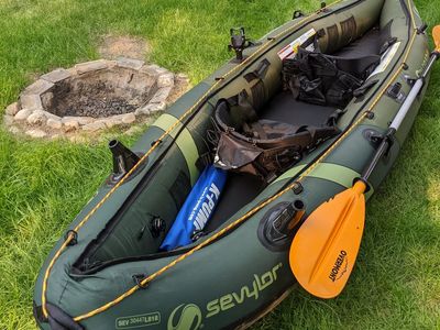 Sevylor Colorado 2-Person Inflatable Fishing Kayak w/ Paddle & Pump - Green/Black