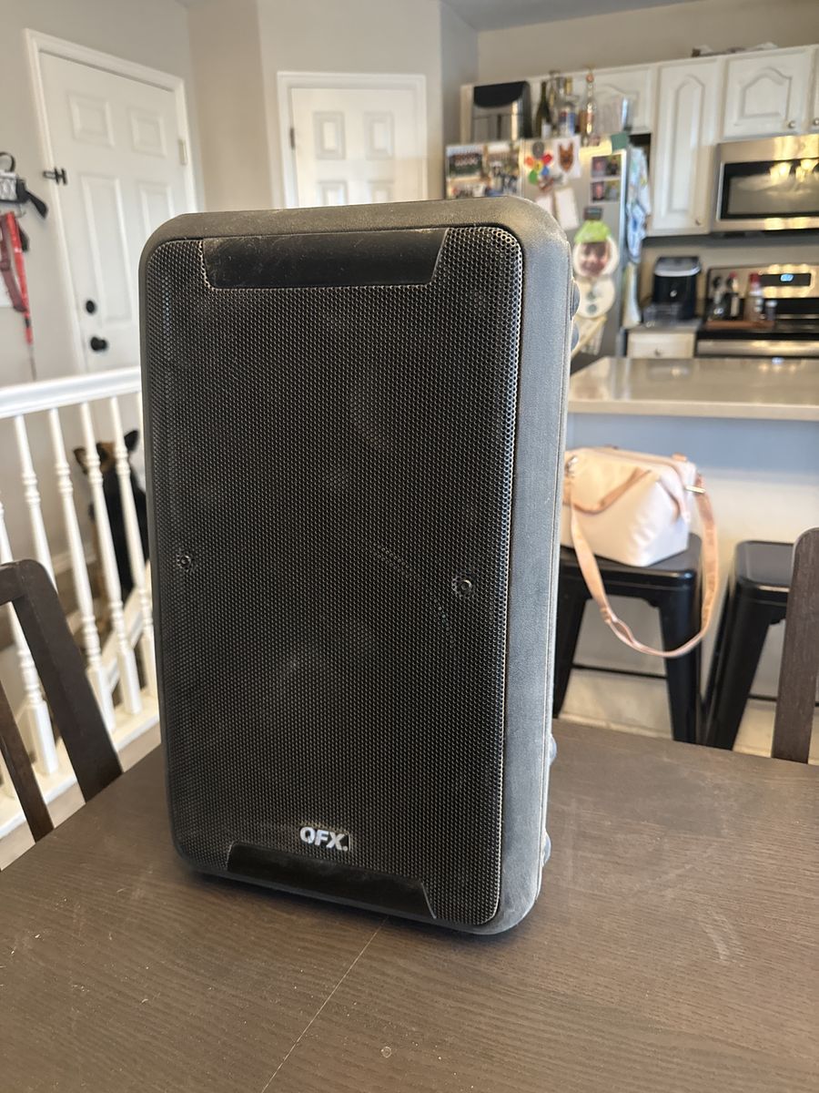 QFX Bluetooth Portable Speaker Black - Home Audio System