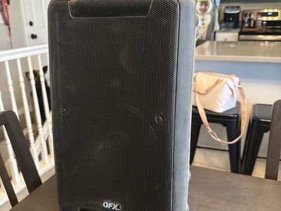 QFX Bluetooth Portable Speaker Black - Home Audio System