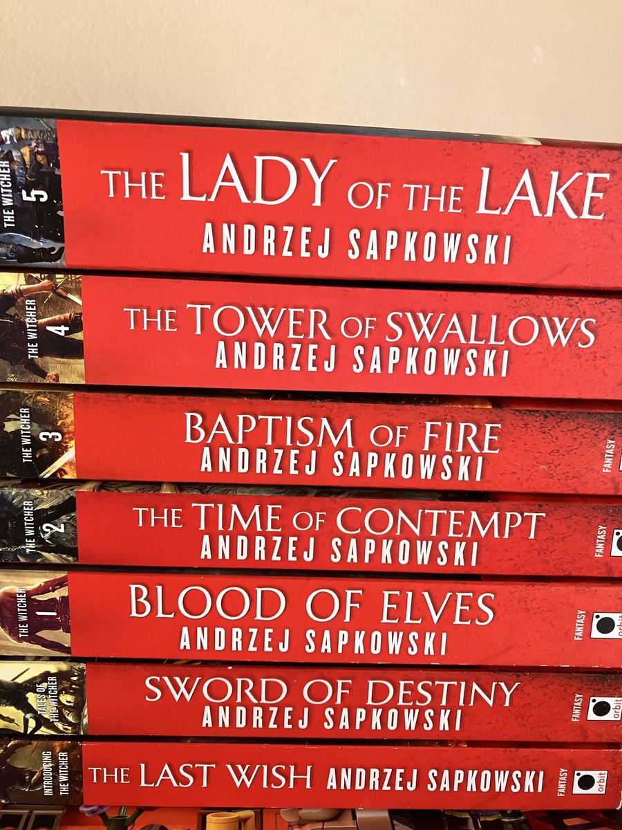 The Witcher book set (7 books) - great condition!