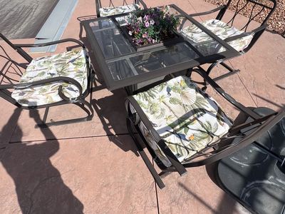 5 Piece Patio Set With Cushions
