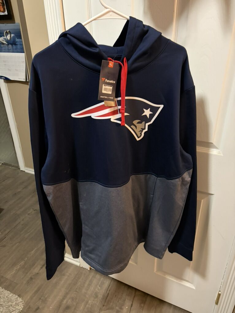 New England Patriots 2XL Hoodie, New w/ Tags
