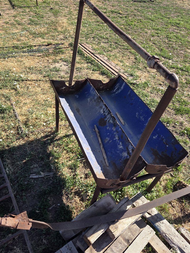 Used Metal Livestock Feeder for Hay or Feed - Durable Farm & Ranch Equipment