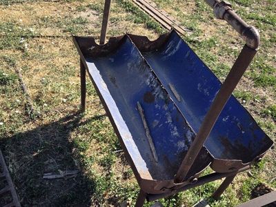 Used Metal Livestock Feeder for Hay or Feed - Durable Farm & Ranch Equipment