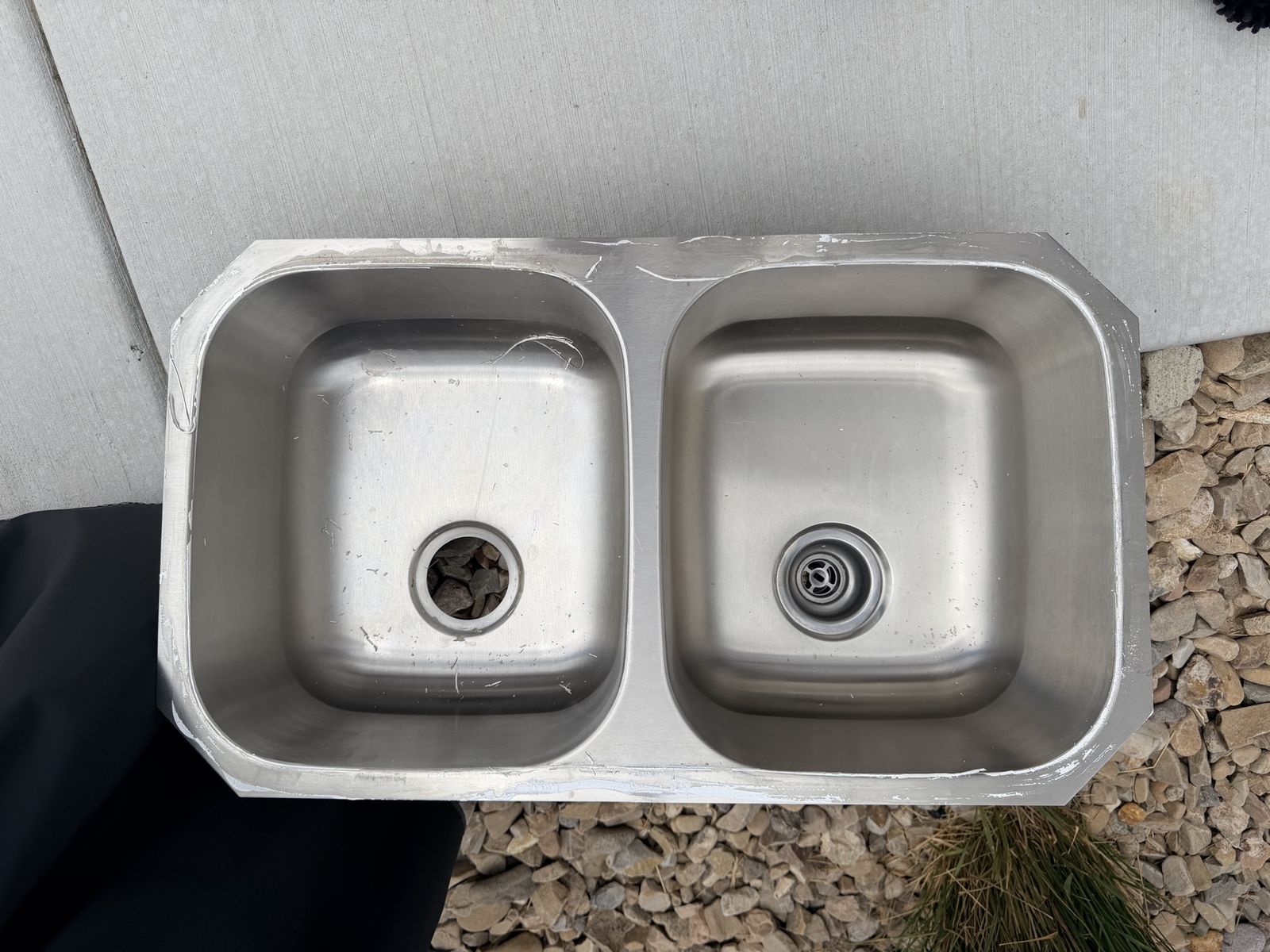 Double Bowl Stainless Steel Kitchen Sink - Used