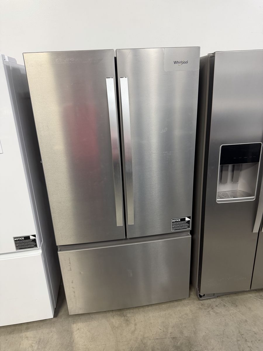 NEW WHIRLPOOL 31 C FT STAINLESS FRENCH DOOR FRIDGE