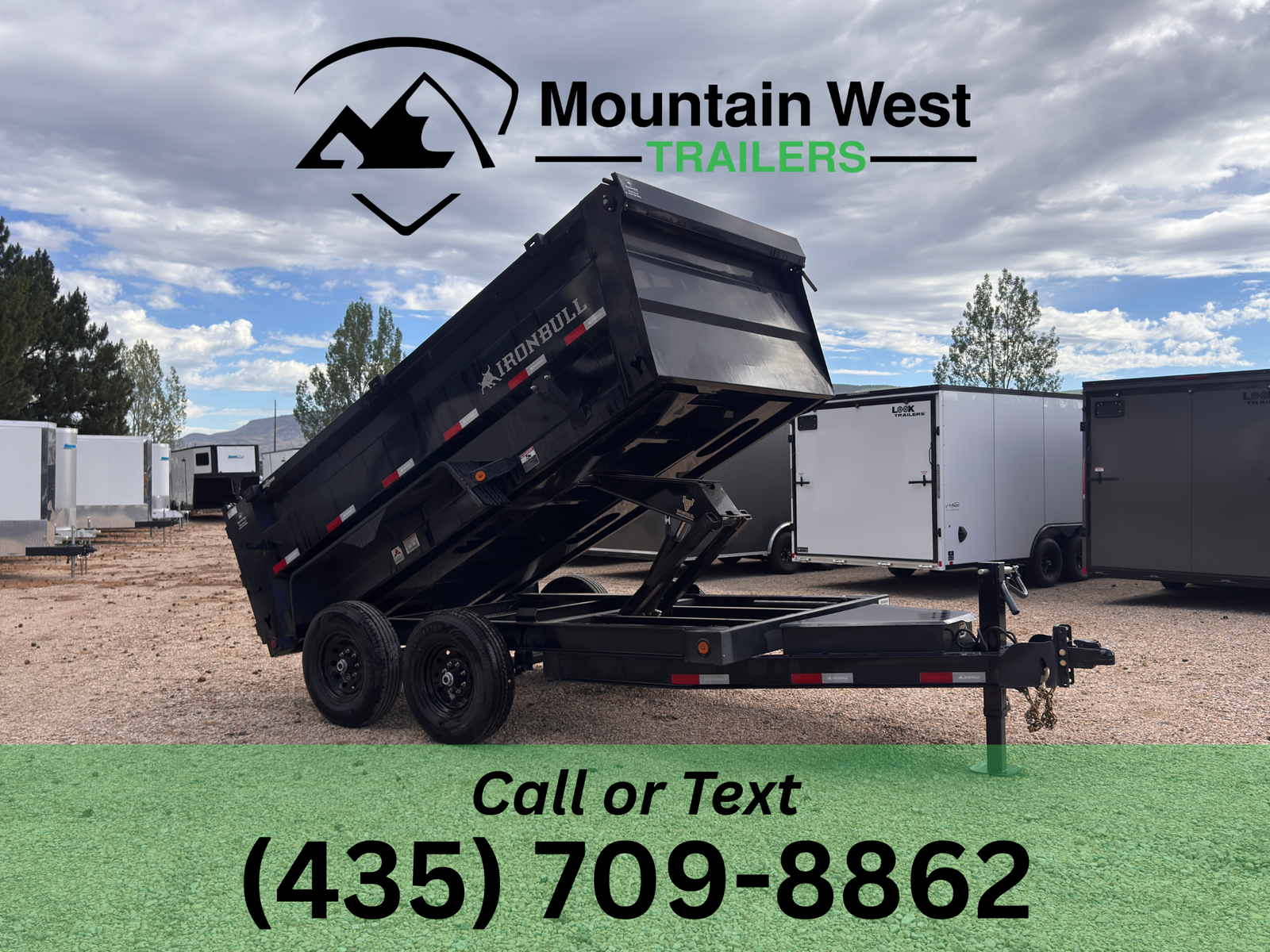 2027 Iron Bull 6X12-14.9K Dump Trailer w/ 36" Side Walls