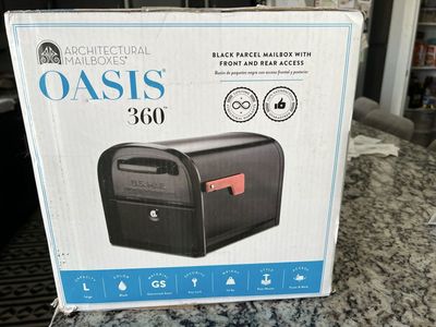 Oasis 360 Black Large Locking Parcel Mailbox