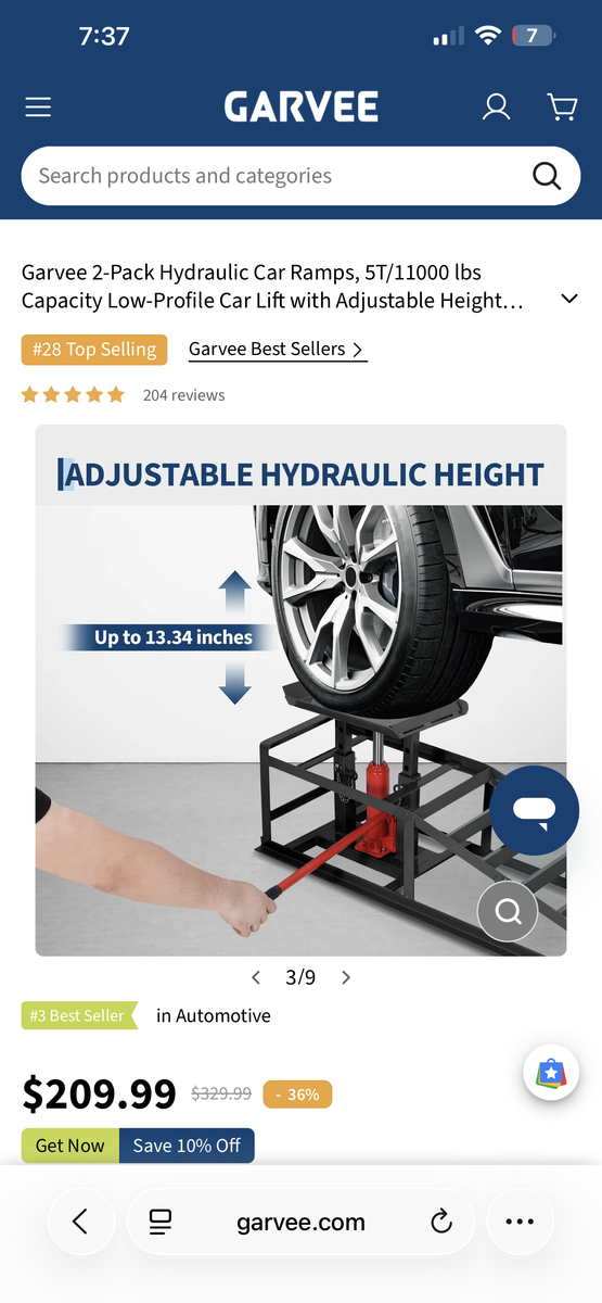 Hydraulic ramp
