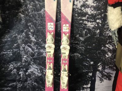 Elan Lil Snow 120cm Jr Skis w/ Elan El 4.5 Demo Binding