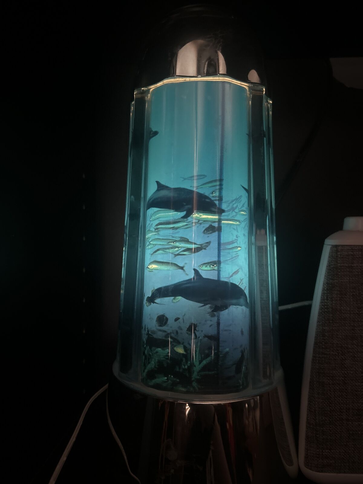 Vintage Tanaka Dolphin Lamp