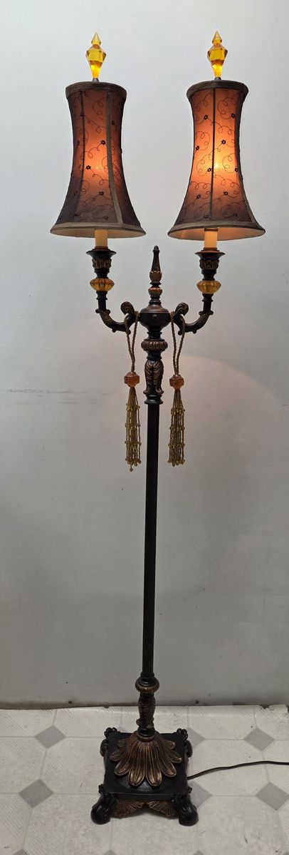Double Light Floor Lamp