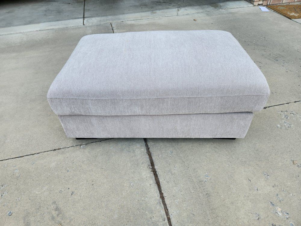 large fabric ottoman