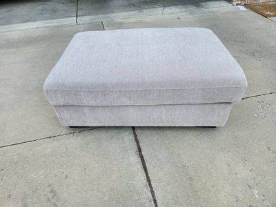 large fabric ottoman