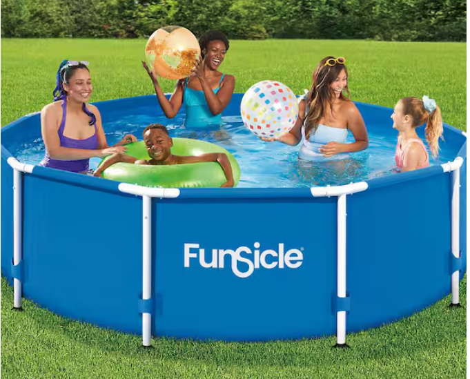 10 ft. x 30 in. Outdoor Activity Round Frame Above Ground Swimming Hard Side Pool Set