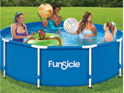 10 ft. x 30 in. Outdoor Activity Round Frame Above Ground Swimming Hard Side Pool Set