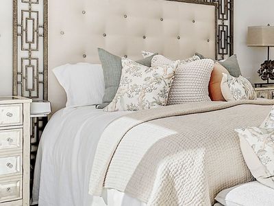 Tufted King Headboard